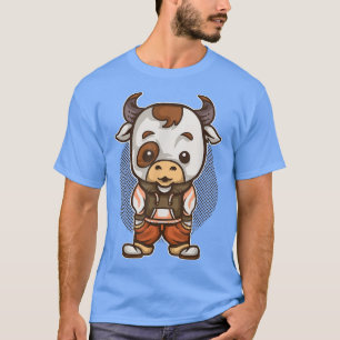 Presente De Vaca Para Crianças Utilizando T-Shirt