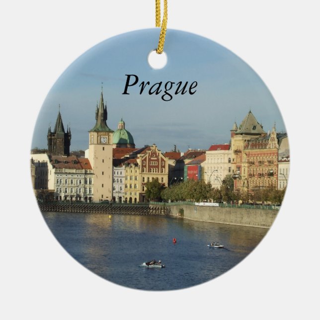 Presente de Viagem de Praga Tcheco Enfeite Praha (Frente)