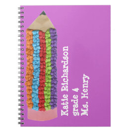 Presente de volta às aulas - caderno espiral perso