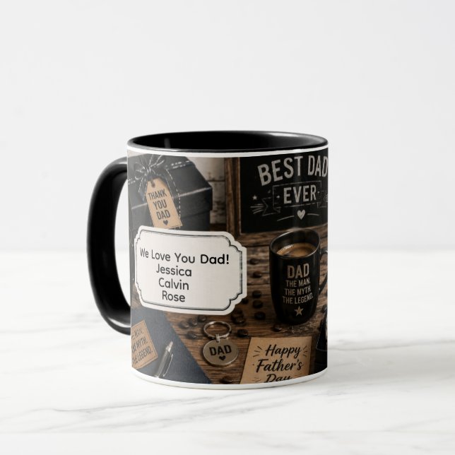 Presente de Xícara de Café Personalizada para o Di (Frente Esquerda)