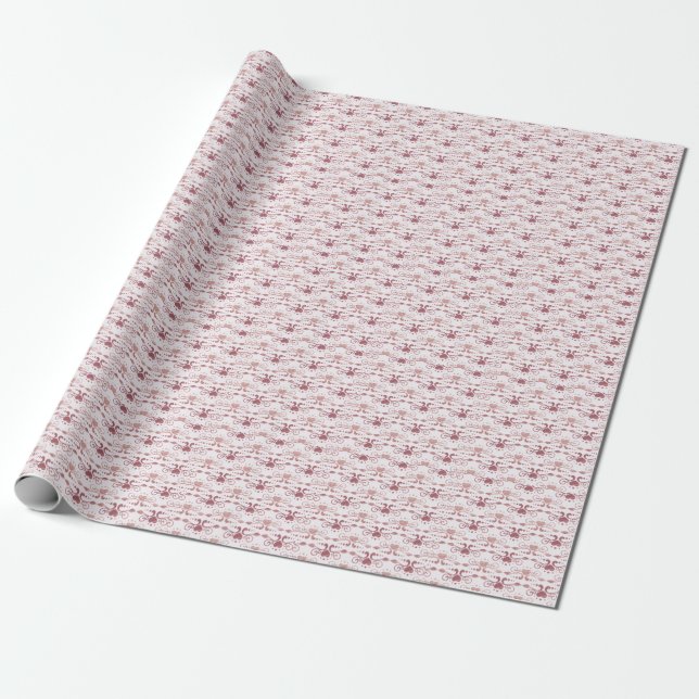 Presente Deco de arte, papel de parede elegante. (Desenrolado)