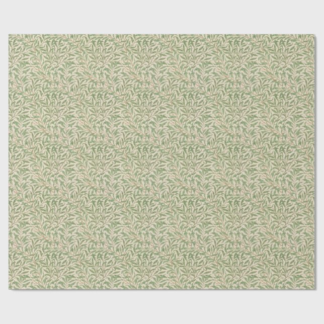 Presente Deixa papel antigo de enrolamento verde design (Aberto)