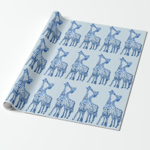 Presente Desenho De Girafas De Papel