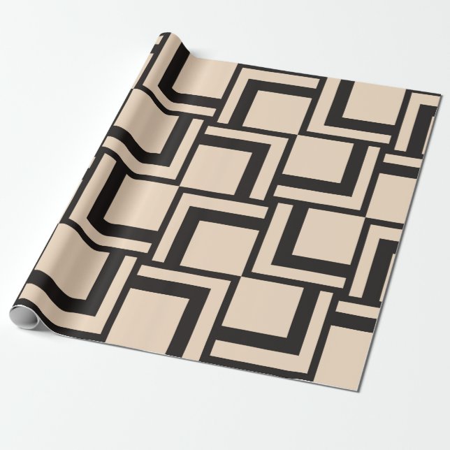 Presente desenho de papel de parede decorativo em forma. Vi (Desenrolado)