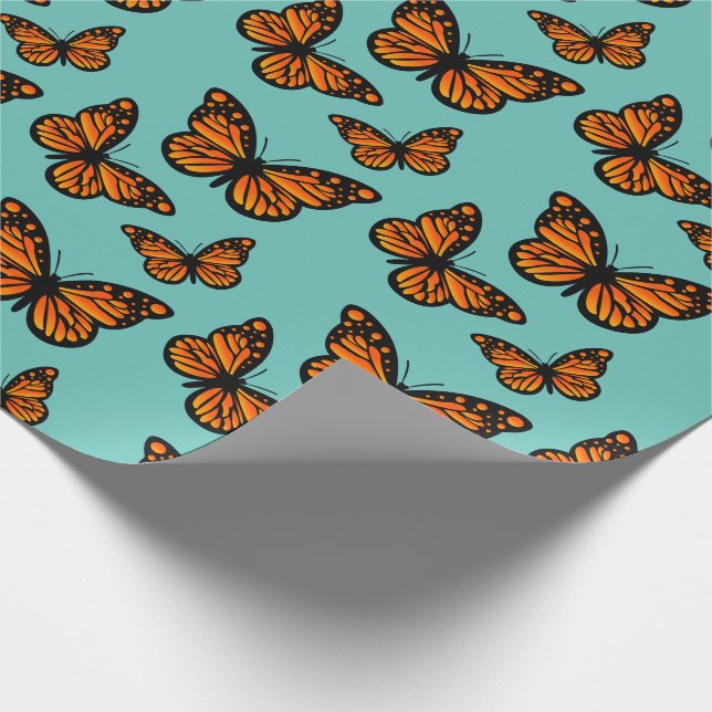 Presente Design de borboleta Monarch - Papel de enrolamento (Ponta)