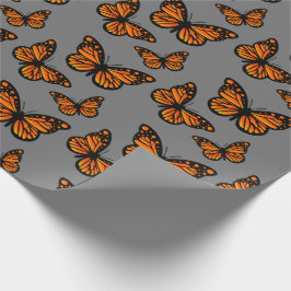 Presente Design de borboleta Monarch - Papel de enrolamento