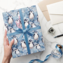 Design de papel para enrolamento de pinguins de in