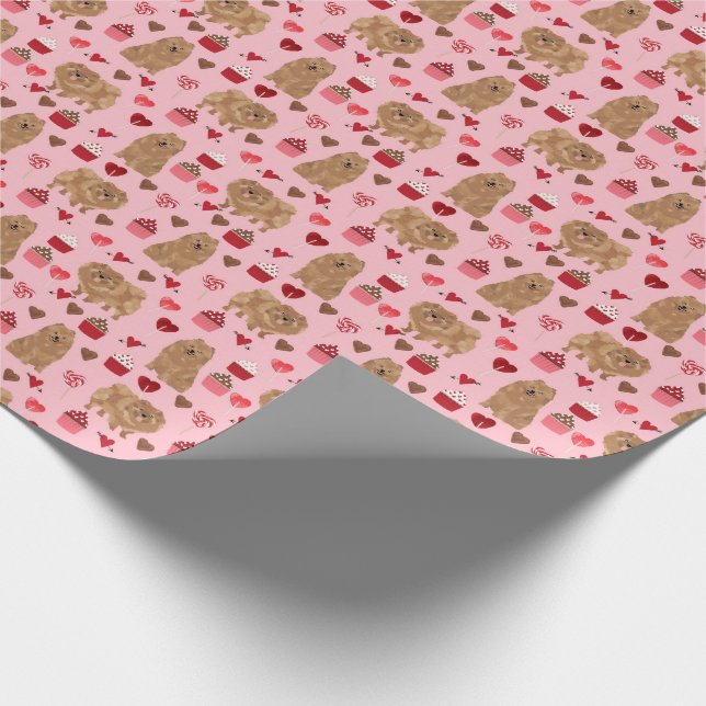 Presente dia de os namorados de papel para embalagem da Pom (Ponta)