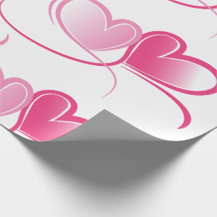 Presente Dia de os namorados, doces corações Papel de enrol