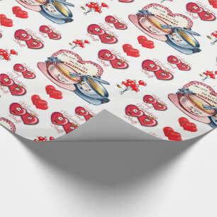 Presente Dias de os namorados de papel