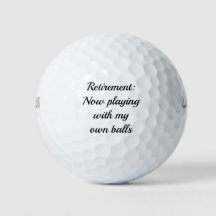 Presente Divertido de Aposentadoria Bola de Golfe