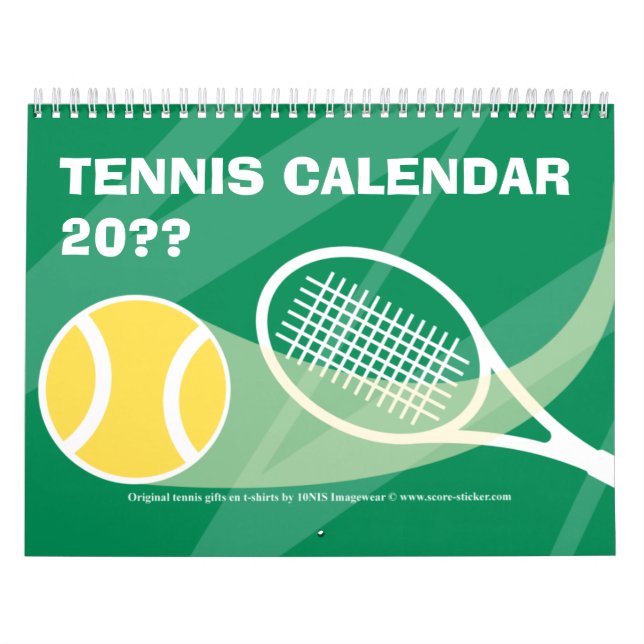 Presente do Calendário de tênis com ilustrações co (Capa)