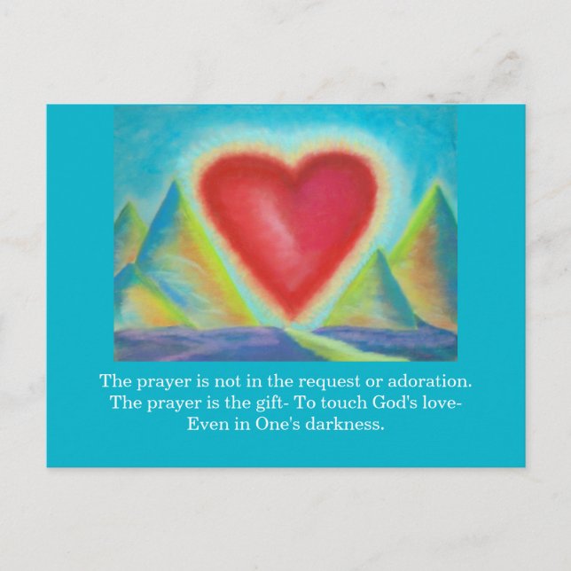 Presente do cartão postal de oração (Frente)