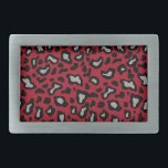 Presente do Fecho de Impressão de Animais Vermelho<br><div class="desc">O design é da arte original.</div>