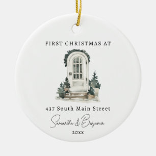 Presente do novo Enfeites de natal doméstico na po