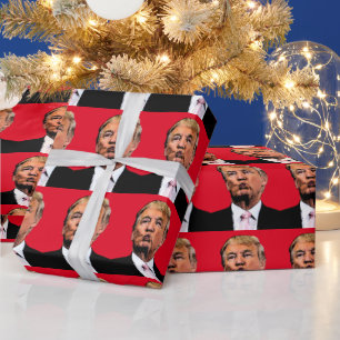 PRESENTE DONALD TRUMP BEIJAR PAPEL DE EMBALAGEM
