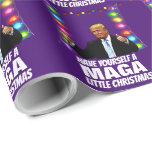 Presente DONALD TRUMP MAGA PEQUENO PAPEL DE VARRASTO DE Nat<br><div class="desc">TRUMP - TENHA UM PAPEL DE ENVOLVIMENTO DE NATAL MAGA</div>