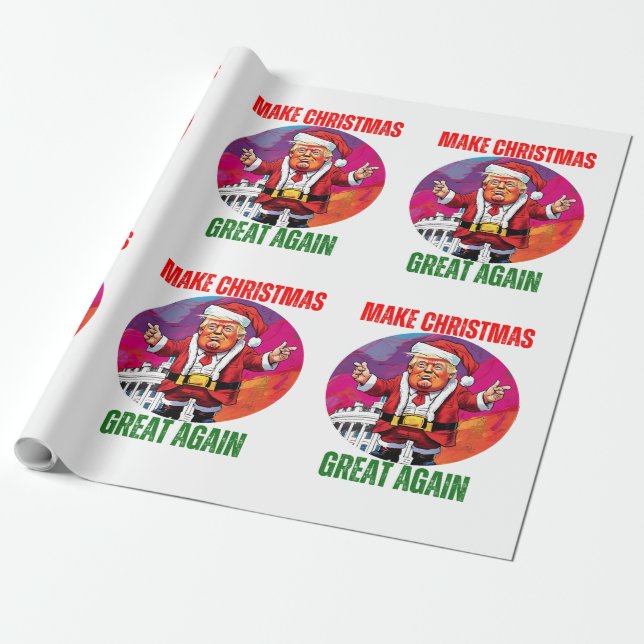 PRESENTE DONALD TRUMP - PAPEL DE EMBALAGEM (Desenrolado)