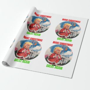 PRESENTE DONALD TRUMP - PAPEL DE EMBALAGEM