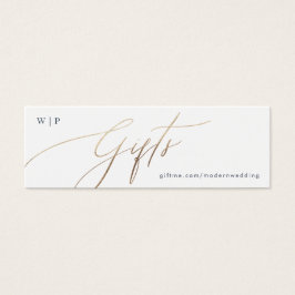 Presente Dourado Branco Elegante Branco Azul-Marin