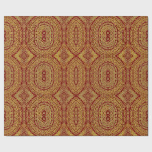 Presente Dourado no papel de enrolamento Elegante da Impres