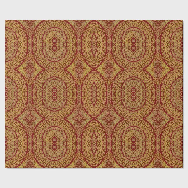 Presente Dourado no papel de enrolamento Elegante da Impres (Barra)