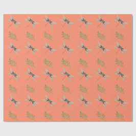 Presente Dragonfly Delight: Papel de Enrolamento Coordenado