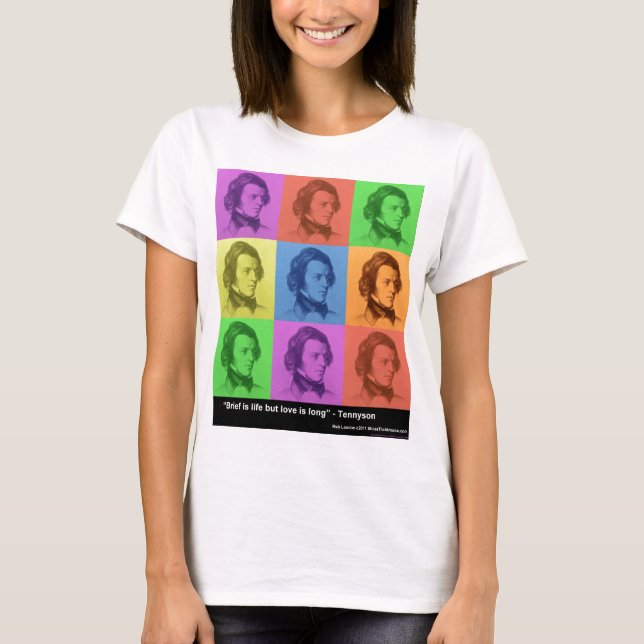 Presente e Camisetas com Citação de Tennyson "O Am (Frente)