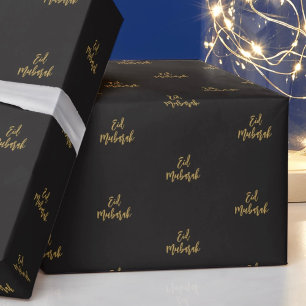 Presente Eid Mubarak Papel Dourado Real para doação de pres