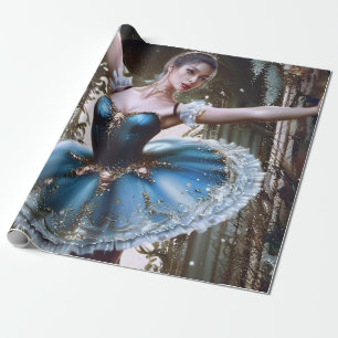 Presente Elegante Ballerina Design Birthday - Papel de embr