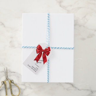 Presente Elegante Etiqueta de Agradecimento para Chá de Beb