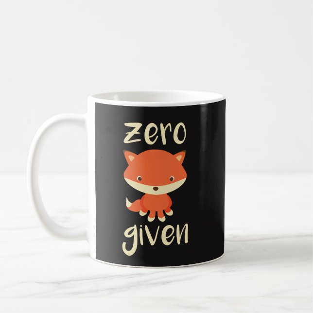 Presente engraçado da caneca de café - Fox zero (Esquerda)