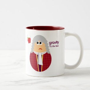 Presente engraçado da caneca de Isaac Newton