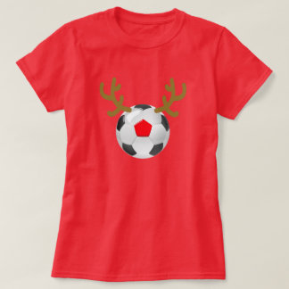 presente engraçado do Natal do t-shirt do futebol