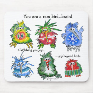 Presente engraçado Mousepad do Natal do quivi dos