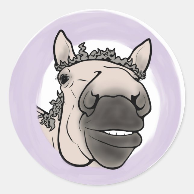 Presente engraçado para amantes de cavalos Adesivo (Frente)