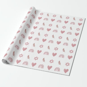 Presente Estrela de Aquarela rosa do papel de enrolamento D
