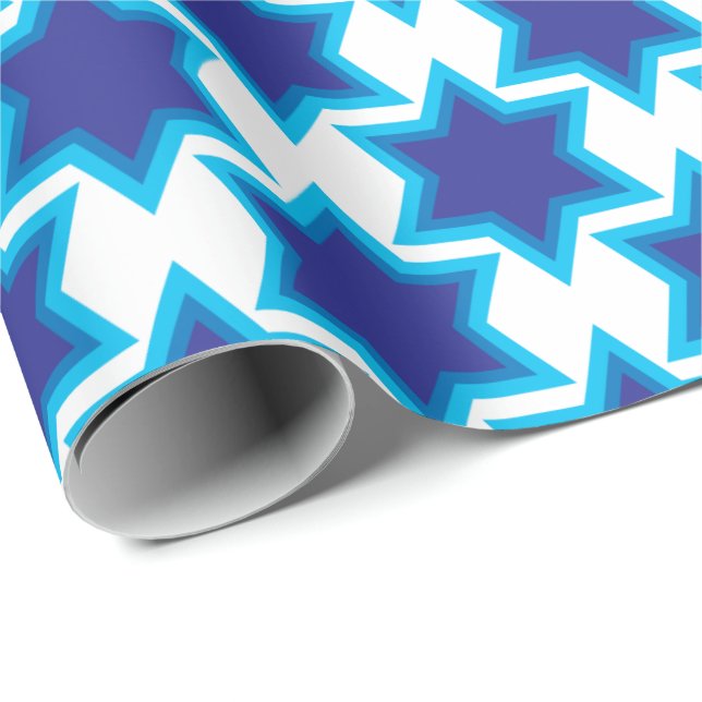 Presente Estrela de David, papel personalizado de enrolamen (Ponta do rolo)