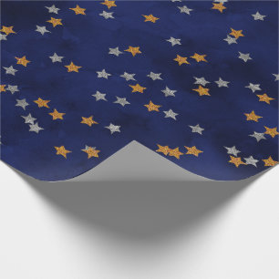 Presente Estrelas brilhantes em papel de moagem