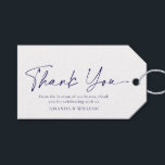 Presente Etiqueta de Agradecimento para Casamento Floral Az<br><div class="desc">Melhore os brindes do seu casamento com esta Etiqueta de Agradecimento para Casamento Floral Azul. Com um design floral em aquarela elegante em tons azuis suaves,  esta etiqueta adiciona um toque refinado e atemporal ao seu dia especial. Perfeita para brindes de casamento,  chá de noiva e outras celebrações.</div>