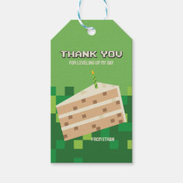Presente Etiqueta de agradecimento para festa de gamer pixe