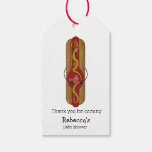 Presente Etiqueta de presentes para chá de fraldas de cacho