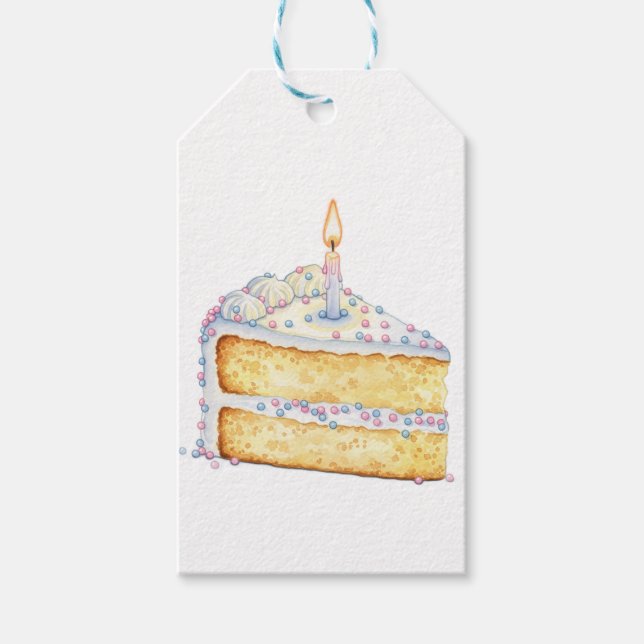 Presente Etiqueta de presentes para fatia de bolos de anive (Frente)