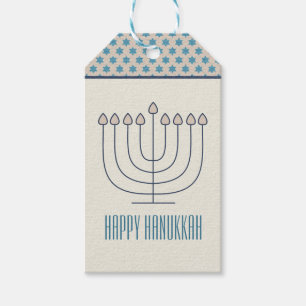 Presente Etiqueta de presentes para Hanukkah feliz