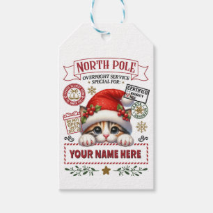 Presente Etiqueta de presentes para Papais noeis personaliz