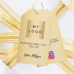Presente Etiqueta de suspensão do Instagram de QR para logo