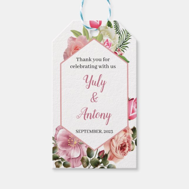 Presente Etiqueta para regalo de boda (Frente)