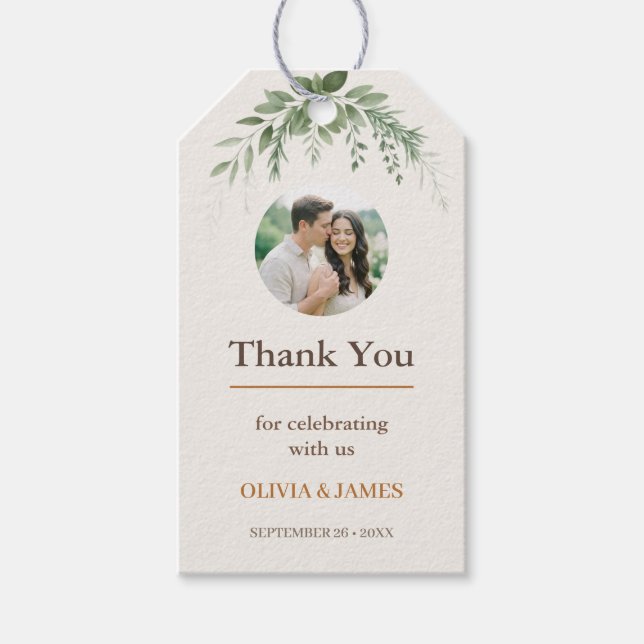 Presente Etiqueta Personalizada para Favor de Casamento | R (Frente)