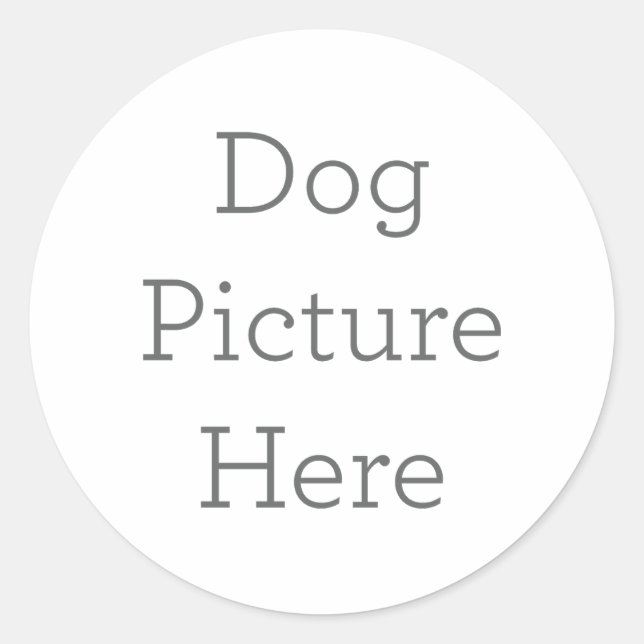 Presente Exclusivo do Adesivo de Imagem de Cão (Frente)
