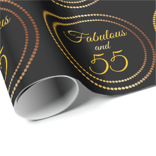 Presente Fabuloso e papel de envolvimento de 55% pipe%